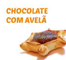 Esfiha de chocolate com avelã