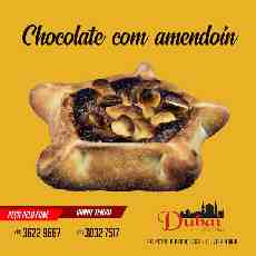 Esfiha chocolate com amendoim